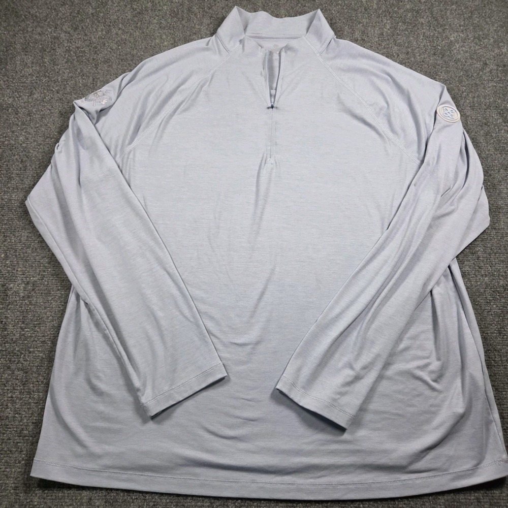 G/Fore Quarter Zip Pullover Mens XL Blue Luxe Midlayer Golf Performance
